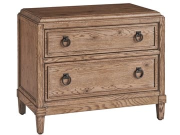 Sierra Two Drawer Woode Nightstand