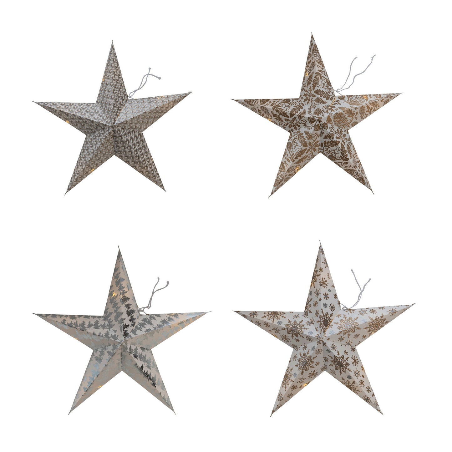 18"H Paper Star Ornament