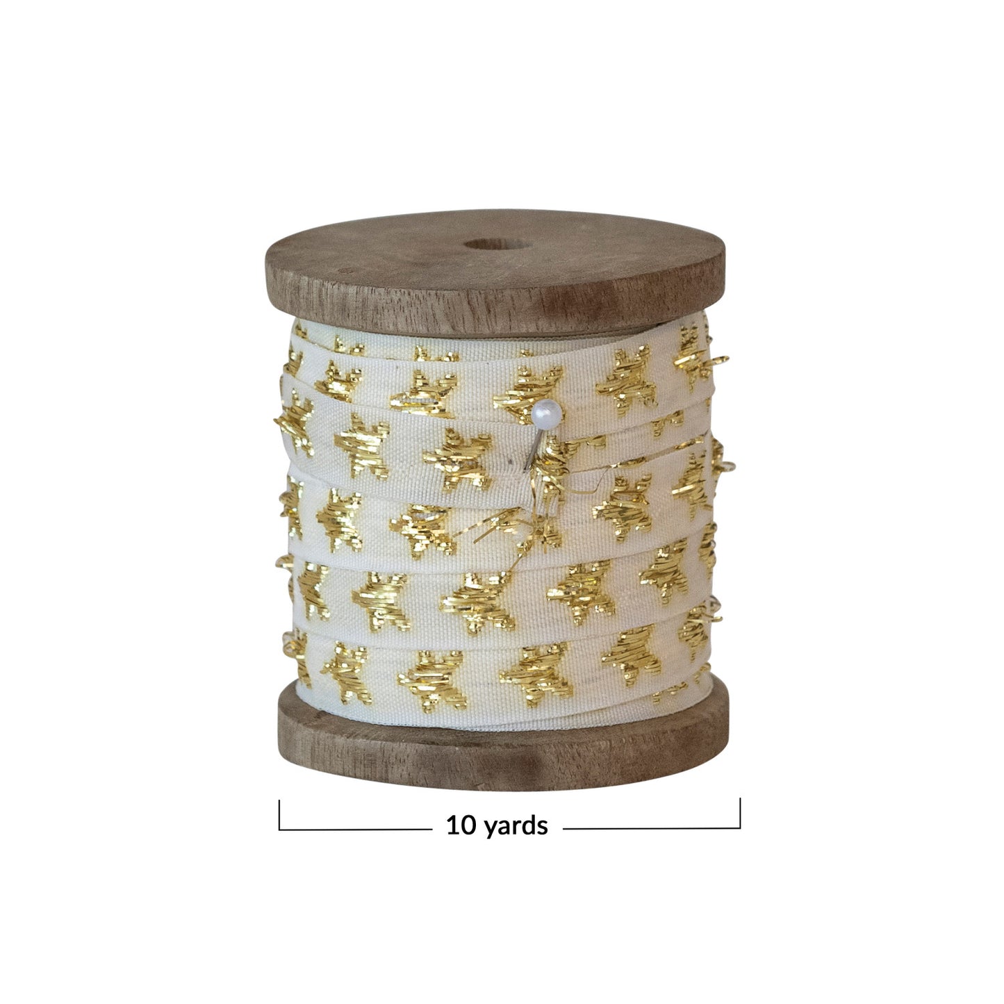 Fabric Ribbon on Wooden Spool | 10 Yards