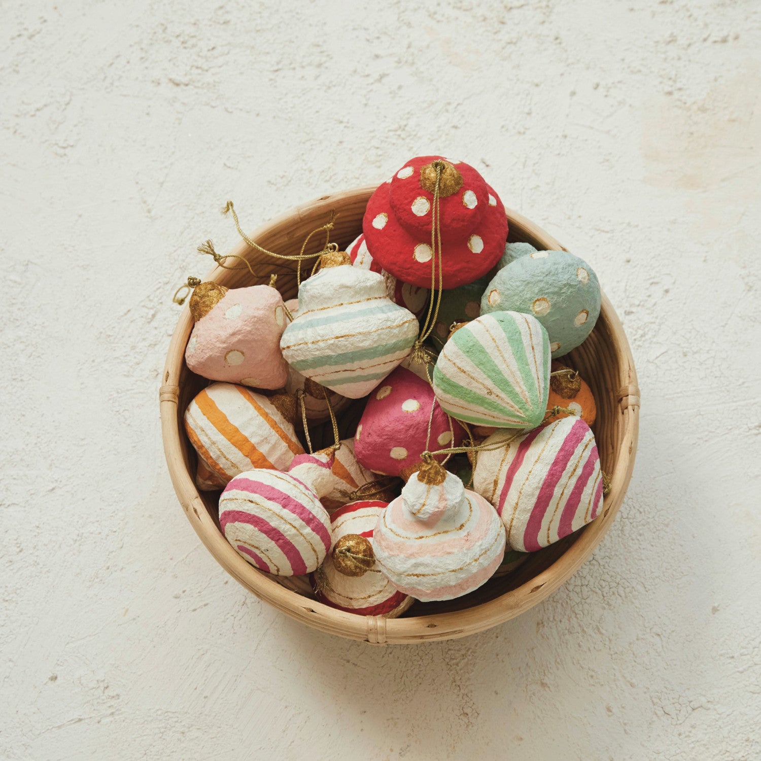 3"H Paper Mache Finial 7 Styles