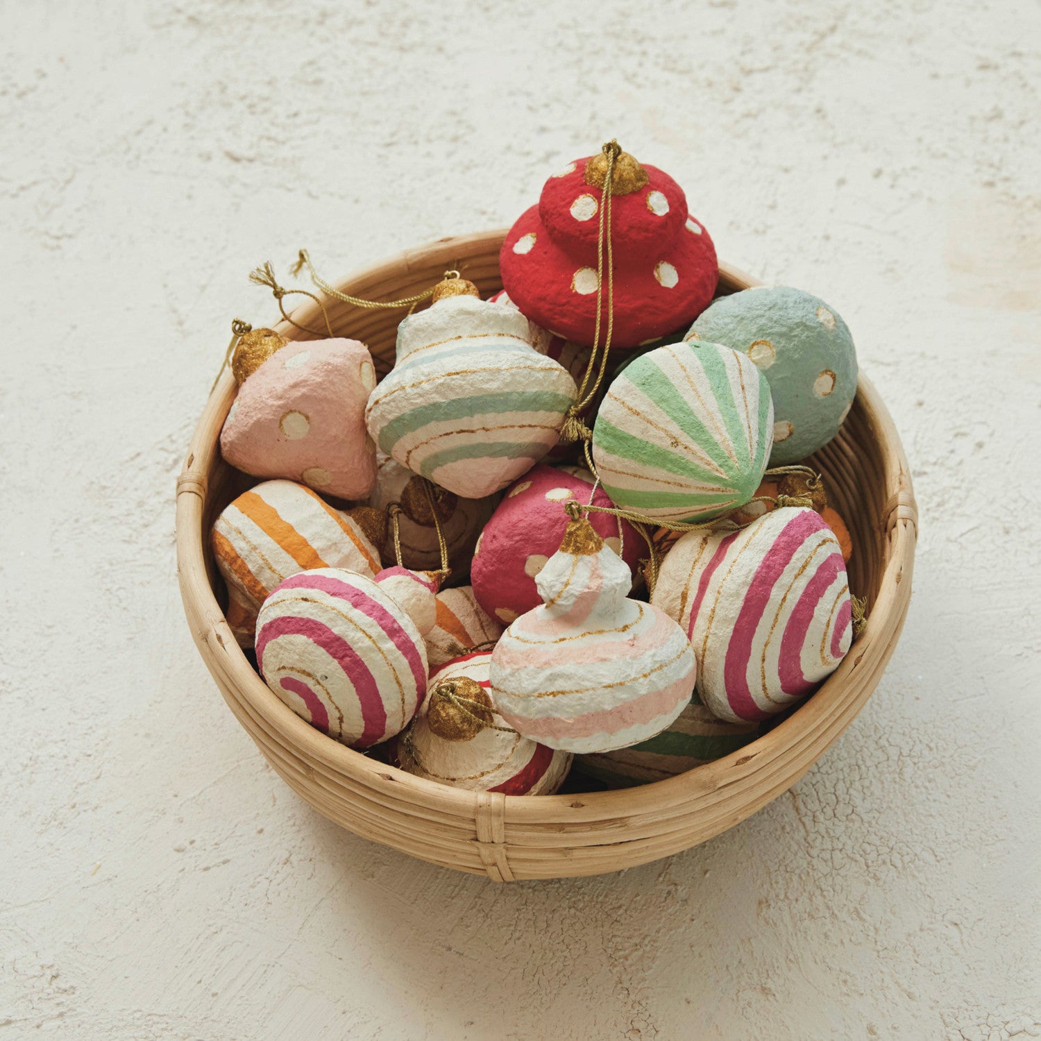3"H Paper Mache Finial 7 Styles