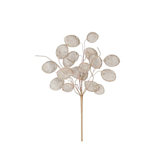 32070-14in Pick-Faux Lunaria silver dollars-CHAM