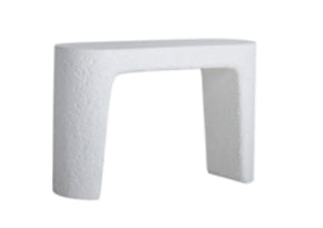 White Concrete Console Table