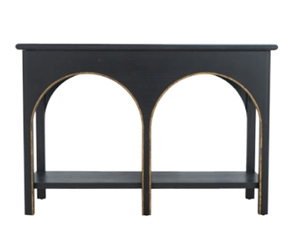 Black & Gold Console Table