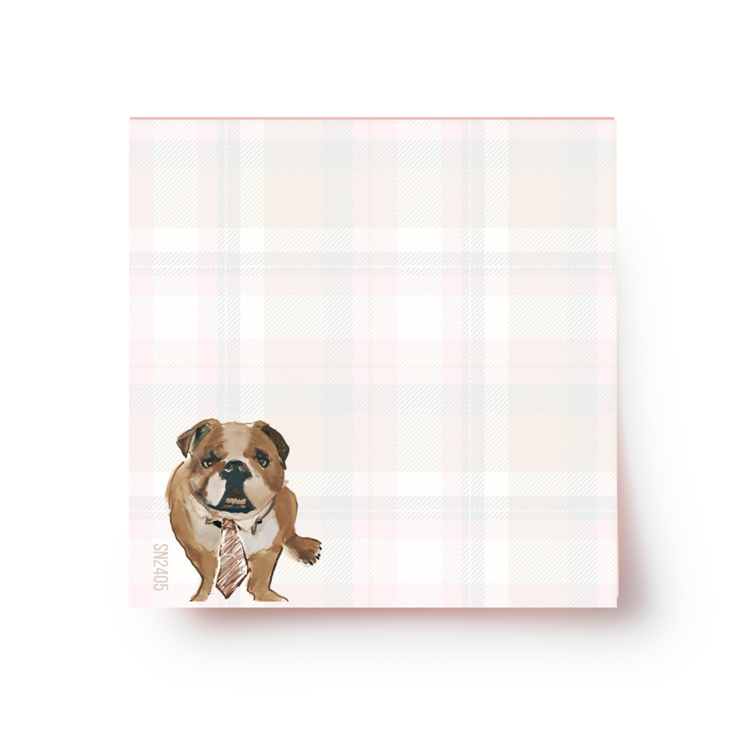 Limited-Edition Bulldog Sticky Notepad