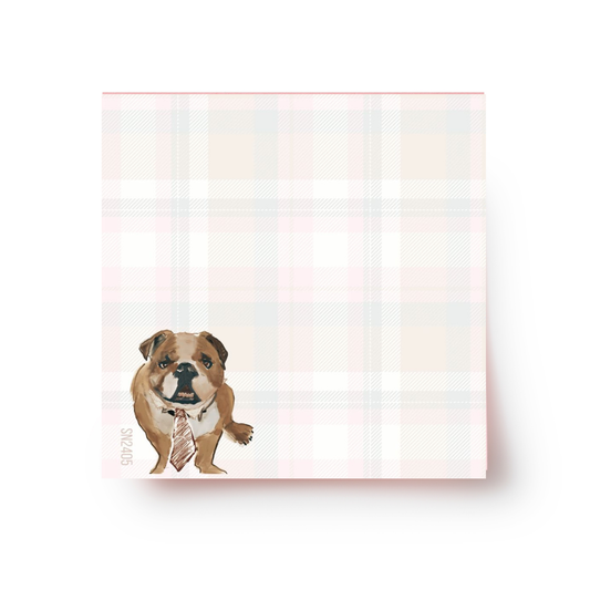 Limited-Edition Bulldog Sticky Notepad