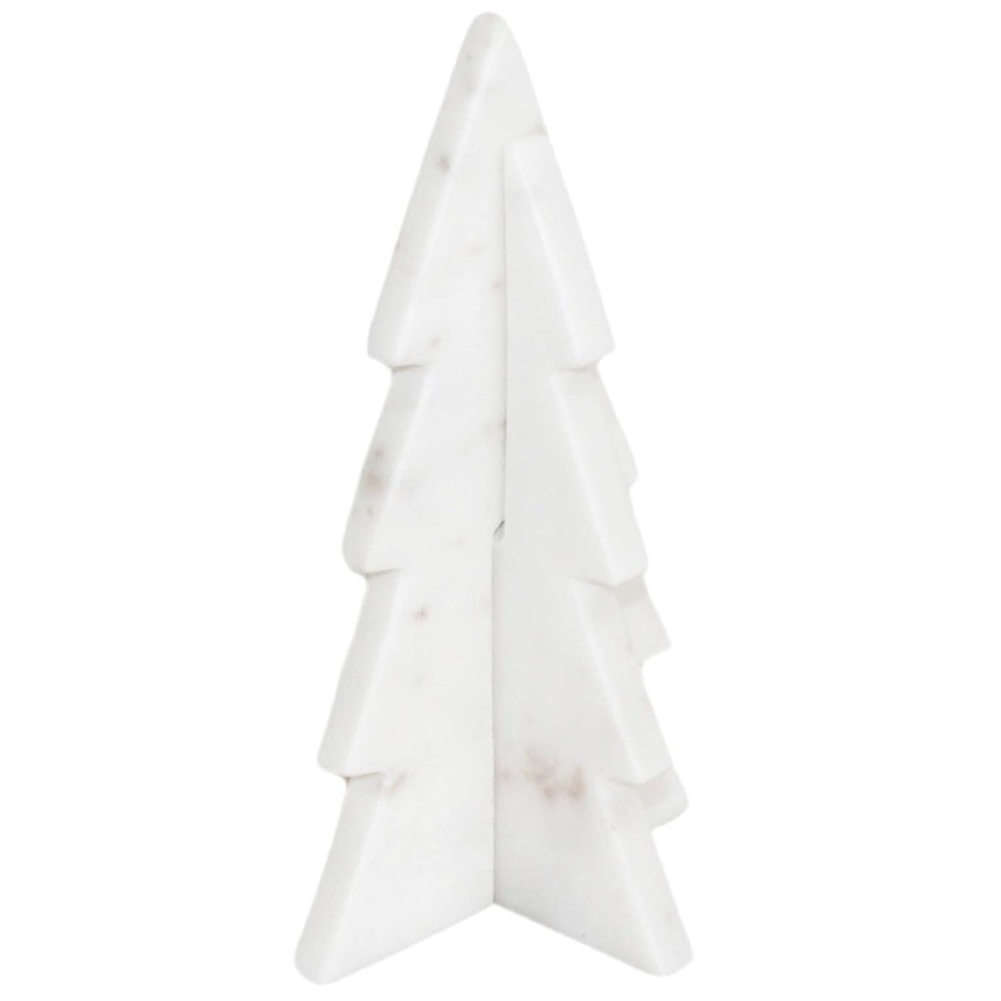 Med. White Marble Christmas Tree