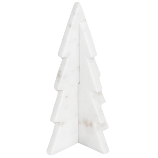 Med. White Marble Christmas Tree