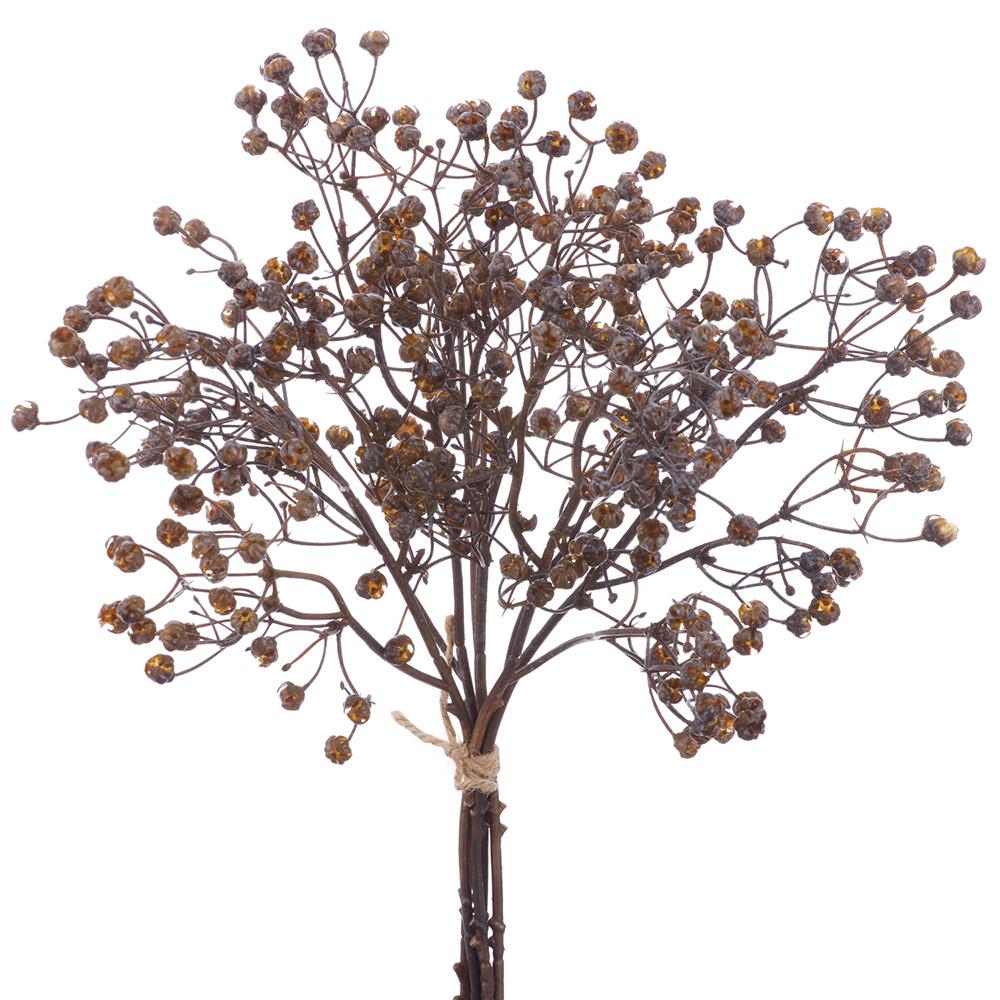 13.5" Gypsophila Bundle Dark Brown