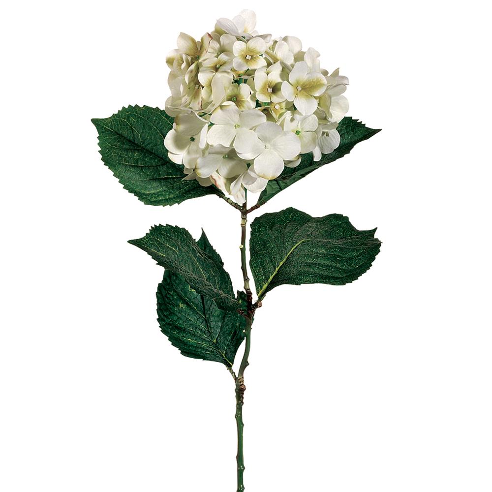 30" White Hydrangea Spray