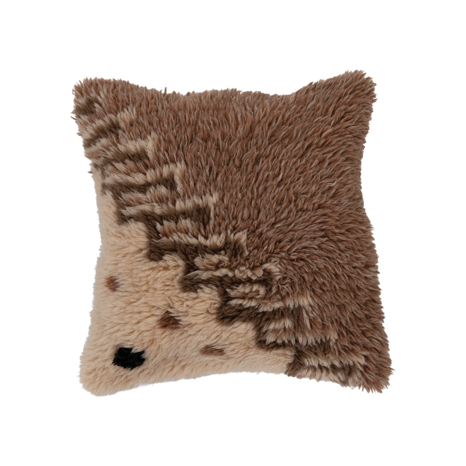 18" New Zeal& Wool Tufted Pillow w/ Geometric Design, Polyester Fill