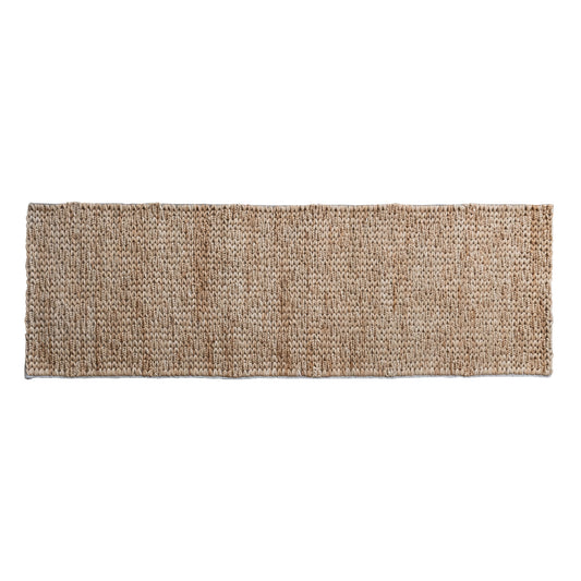 2-1/2' x 8' Woven Jute & Cotton Floor Runner, Natural