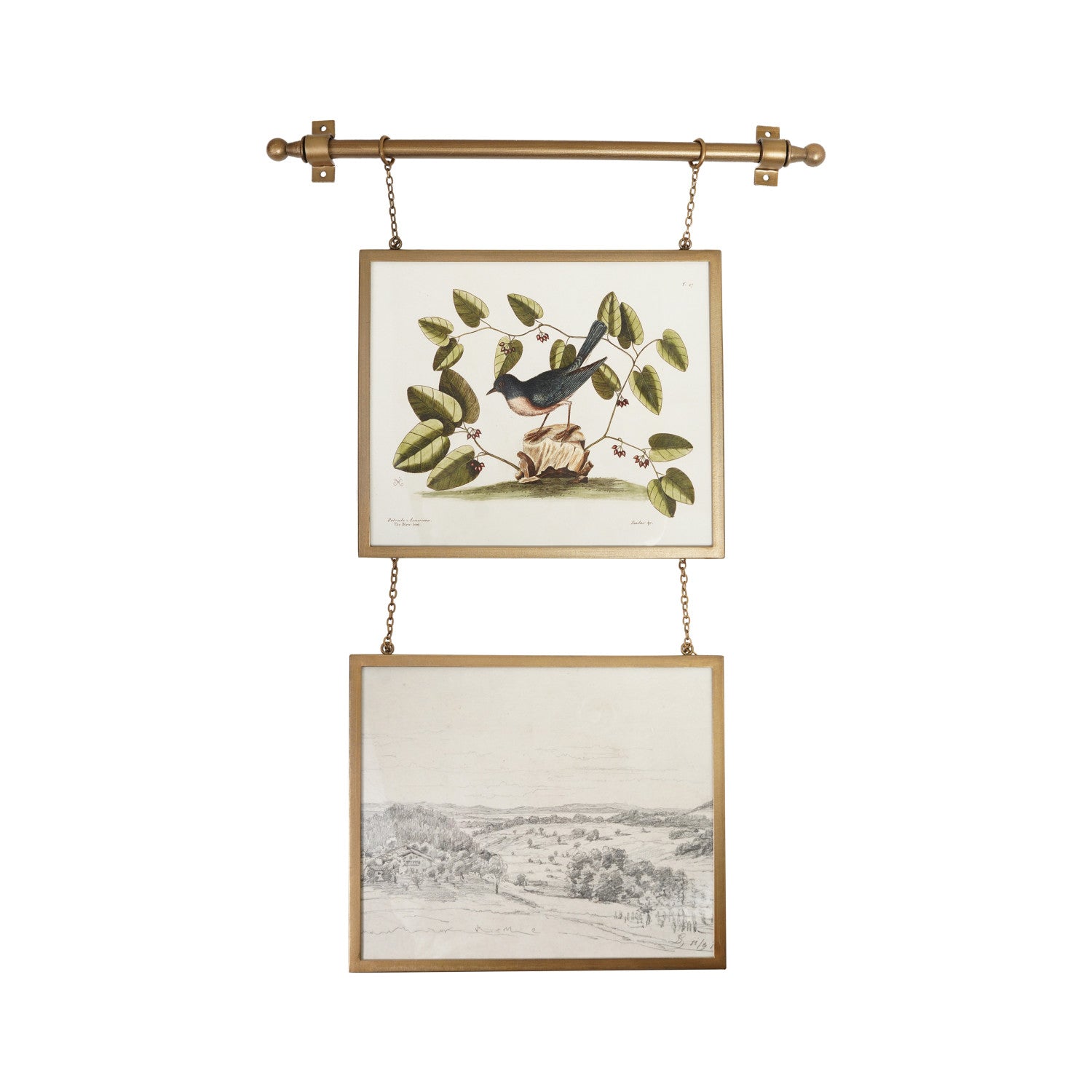 Hanging Metal Framed GlassPhoto Frames (Holds 12" x 10" Photo)