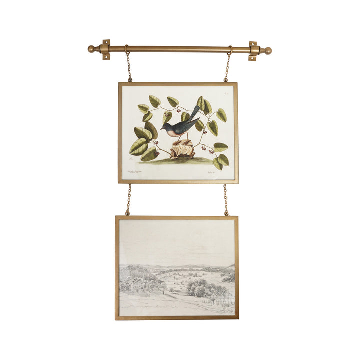 Hanging Metal Framed GlassPhoto Frames (Holds 12" x 10" Photo)