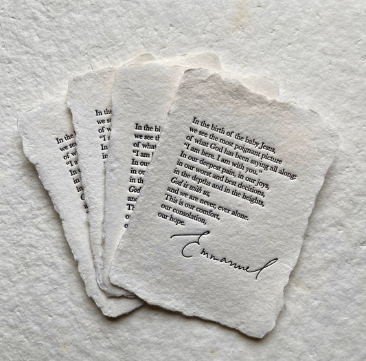 Petite emmanuel note cards set of four