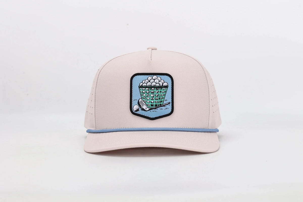 Golf Ball Bucket Patch Rope Hat