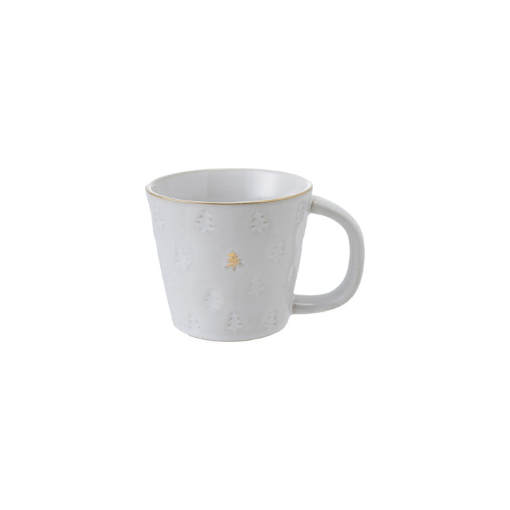 10 oz. Debossed Stoneware Mug with Electroplating (Each Will Vary)