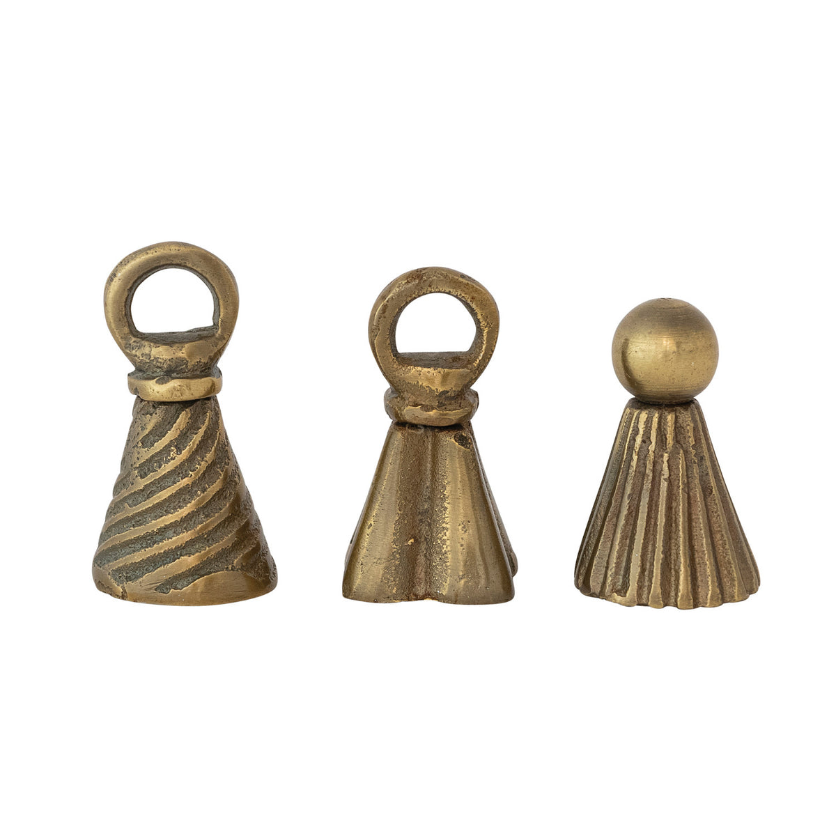 Cast Aluminum Bell Shaped Candle Snuffer, Antique Gold Finish, 3 Styles